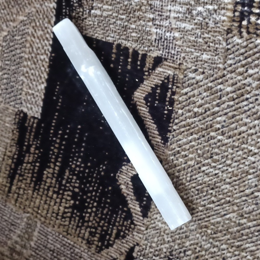 4/$60 Rectangular White & Clear Crystal - Gemstone